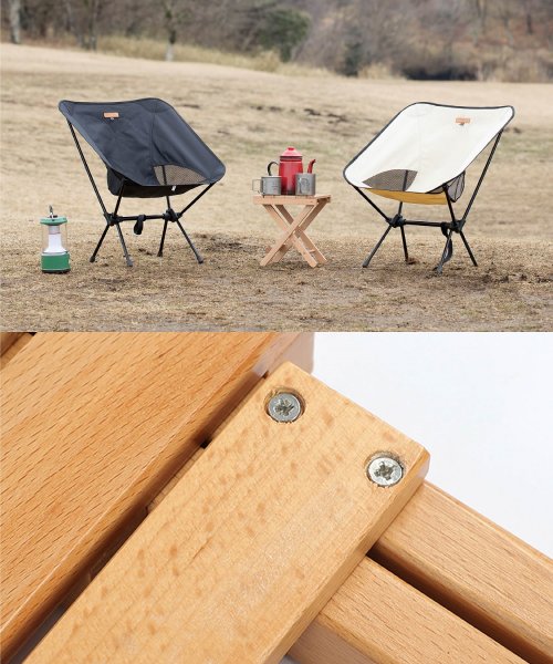 S'more(スモア)/【S'more /Woodi Folding Stool】 アウトドアチェア キャンプ チェア/img06