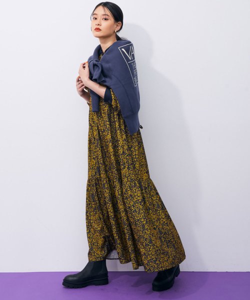 プリントパフスリーブワンピース アダム エ ロペ Adam Et Rope Magaseek