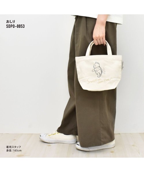 ランナー Runner くまのプーさん ディズニー ミニトートバッグ トート バック キャンバス 小さめ 軽量 こども 子ども お出かけ サブバッグ エコバッグ キャラクター グッズ Magaseek