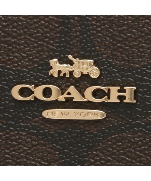 COACH(コーチ)/コーチ アウトレット 長財布 シグネチャー ブラウン レッド レディース COACH C4452 IMRVQ/img06