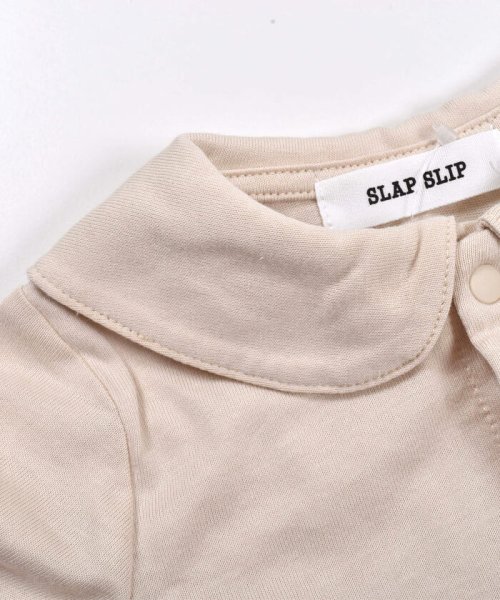 SLAP SLIP BABY(スラップスリップベビー)/くま襟 5分丈  長袖 ロンパース (60~80cm)/img12