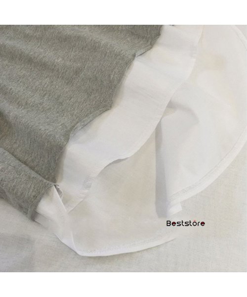 Beststore(ベストストア)/重ね着風Tシャツ レイヤード風 重ね着風カットソー 半袖夏 韓国ファッションtシャツ オーバーサイズ ゆったり カットソー シルエット レイヤード風カットソー夏/img09