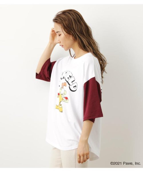 RODEO CROWNS WIDE BOWL(ロデオクラウンズワイドボウル)/GARFIELD チェンジカラー Tシャツ/img01