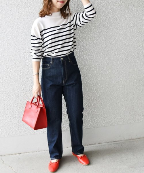 SHIPS any WOMEN(シップス　エニィ　ウィメン)/SHIPS any:〈ウォッシャブル〉ハイライズ ストレート デニムパンツ［SHIPS any DENIM］/img30