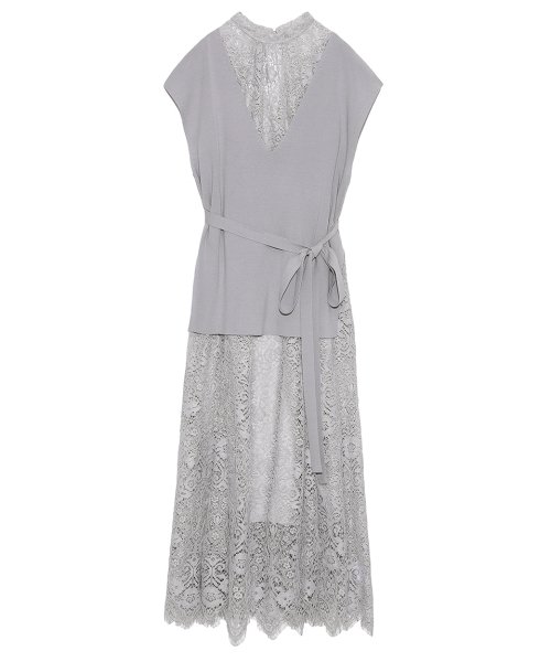 ニットベストセットマーメイドレースワンピース スナイデル Snidel Magaseek