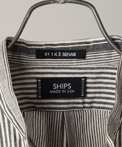 SHIPS MEN(シップス　メン)/【SHIPS別注】IKE BEHAR: アメリカ製 マルチストライプ バンドカラー シャツ/img13
