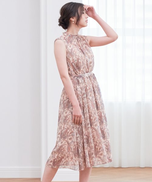 ジャガードペイズリープリントワンピース アナイ Anayi Magaseek