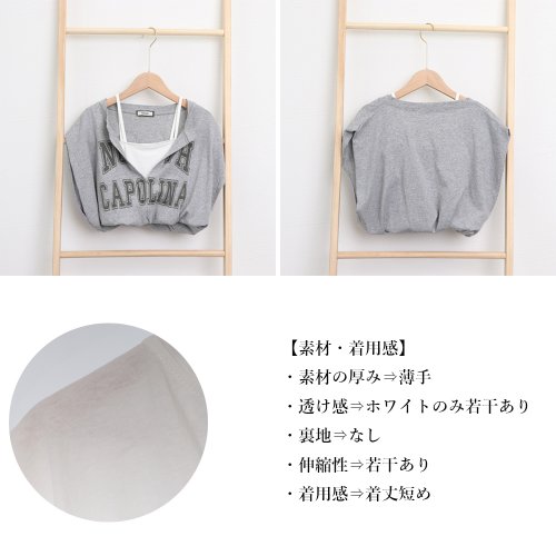 miniministore(ミニミニストア)/ロゴｔシャツ Vネックショートトップス/img03