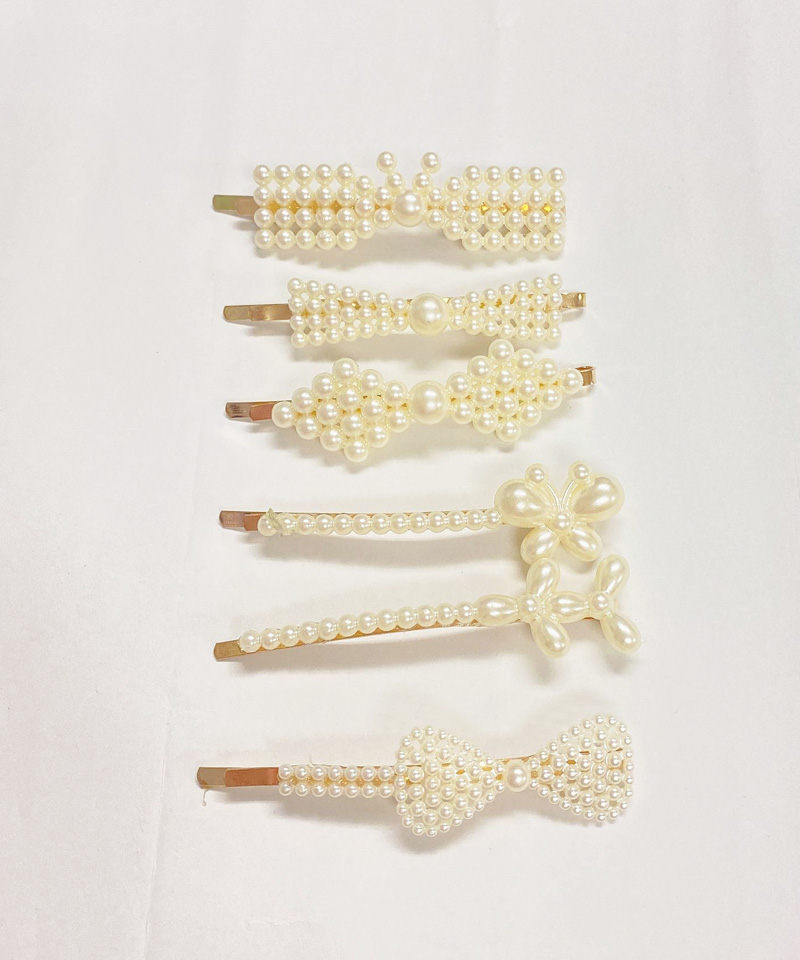 ヘアピン 6本セット パール ヘアクリップ スリーピン パールヘアピン ヘアアクセサリー 前髪 髪留め 髪飾り