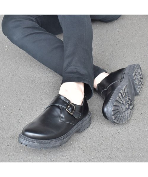 セール モンクシューズ スリッポン メンズ 厚底 Spt9 5 シュベック Svec Magaseek