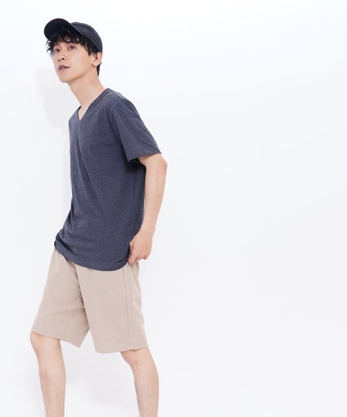 GIORDANO(ジョルダーノ)/GIORDANO/コットンVネック半袖Tシャツ/img23