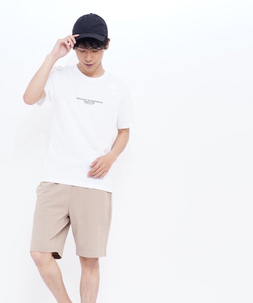 GIORDANO(ジョルダーノ)/GIORDANO/クルーネックグラフィックメッセージプリント半袖Tシャツ/img23