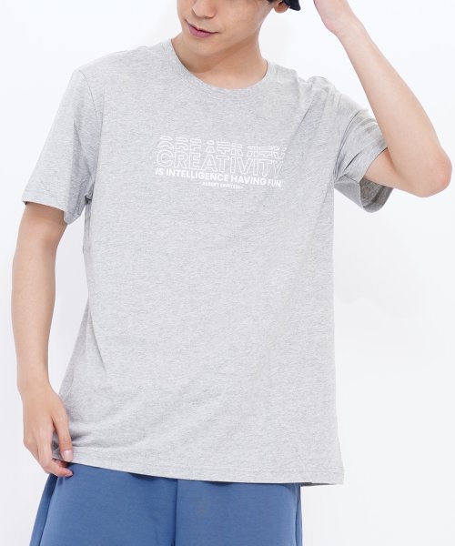 GIORDANO(ジョルダーノ)/GIORDANO/クルーネックグラフィックメッセージプリント半袖Tシャツ/img24