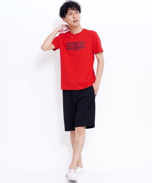 GIORDANO(ジョルダーノ)/GIORDANO/クルーネックグラフィックメッセージプリント半袖Tシャツ/img34