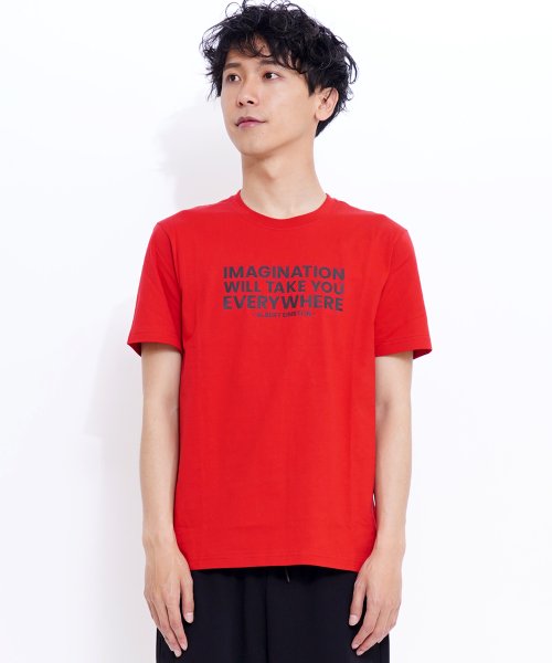 GIORDANO(ジョルダーノ)/GIORDANO/クルーネックグラフィックメッセージプリント半袖Tシャツ/img36