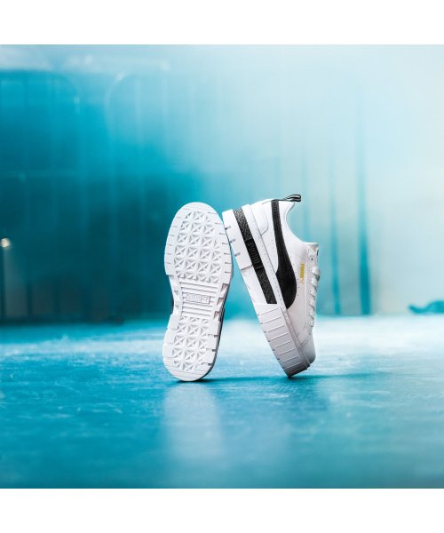 PUMA プーマ スニーカー レディース メイズ レザー ウィメンズ 厚底 MAYZE LEATHER WOMENS ホワイト 白 381983－01