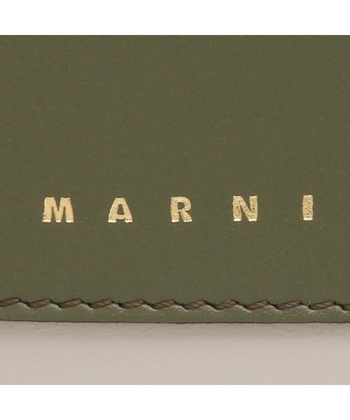 MARNI(マルニ)/マルニ 二つ折り財布 トランク グリーン マルチ レディース MARNI PFMOQ14U13 LV589 Z473N/img06