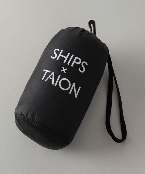 SHIPS MEN(シップス　メン)/【WEB限定/SHIPS別注】TAION: ワンポイント ロゴ ワッペン ナイロン クルーネック インナーダウン カーディガン/img34