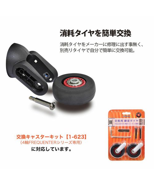 フリクエンター クラムアドバンス スーツケース Mサイズ 44L フロントオープン ストッパー付き 軽量 静音 FREQUENTER 1－218 Mサイズ ｜約