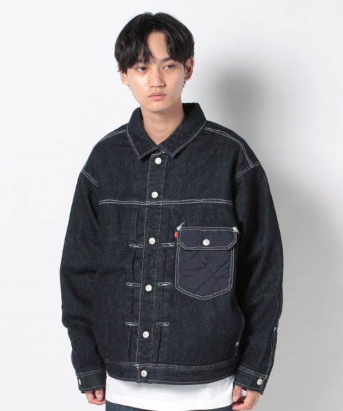 LEVI’S OUTLET(リーバイスアウトレット)/LR QUILT TYPE I TRUCKER BLUE OX RINSE/img08