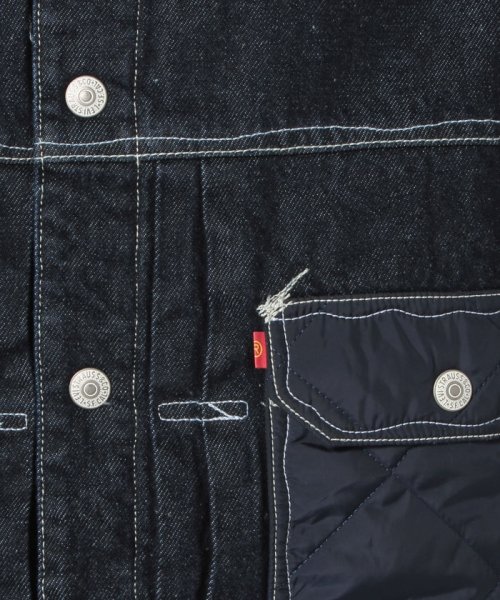 LEVI’S OUTLET(リーバイスアウトレット)/LR QUILT TYPE I TRUCKER BLUE OX RINSE/img09