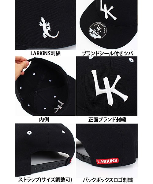 TopIsm(トップイズム)/ラーキンス LARKINS 刺繍 キャップ メンズ 帽子 ベースボールキャップ/img09