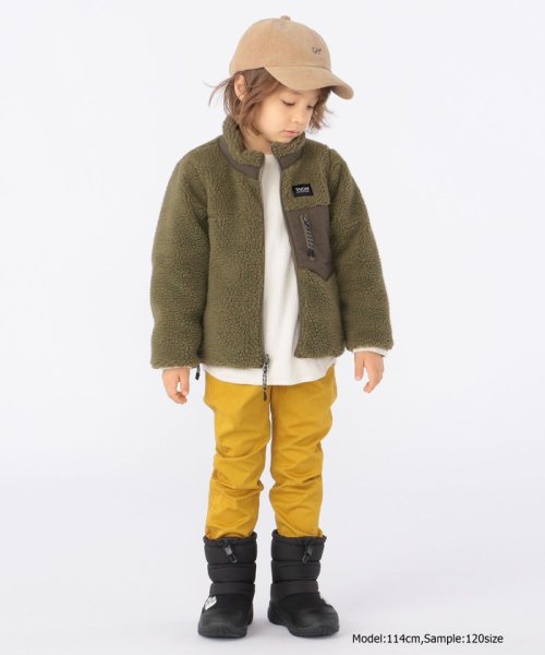 SHIPS KIDS(シップスキッズ)/*【一部SHIPS KIDS別注】TAION:100～140cm / キッズ ボア リバーシブル ダウン ジャケット/img07