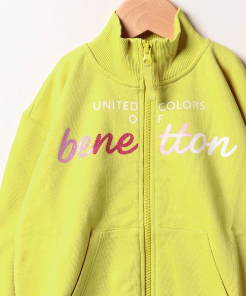 BENETTON (UNITED COLORS OF BENETTON GIRLS)(ユナイテッド　カラーズ　オブ　ベネトン　ガールズ)/キッズグリッターロゴジッパースウェットカーディガン/img04