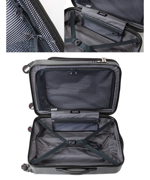 フリクエンター クラムアドバンス スーツケース Mサイズ 44L フロントオープン ストッパー付き 軽量 静音 FREQUENTER 1－218 Mサイズ ｜約