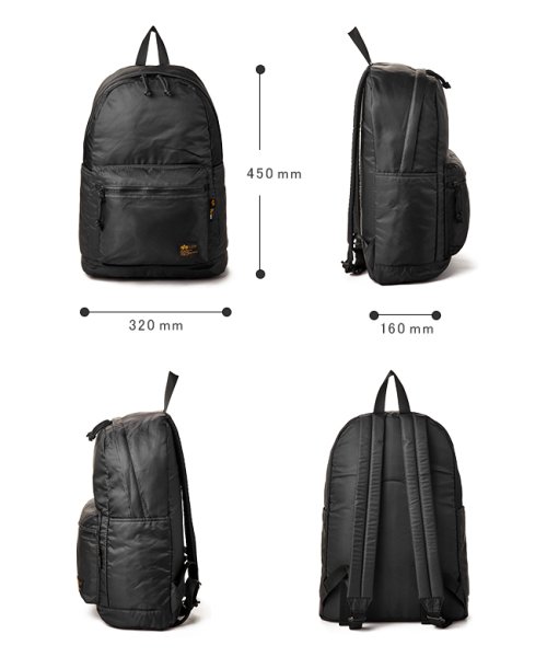 ALPHA INDUSTRIES(アルファインダストリーズ)/アルファインダストリーズ MA－1タイプ リュック デイパック 19L B4ファイル 軽量 メンズ ブランド ALPHA INDUSRTRIES TZ1052－/img03