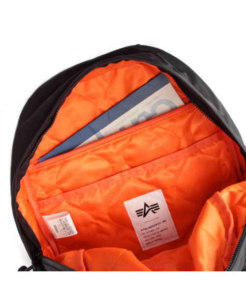 ALPHA INDUSTRIES(アルファインダストリーズ)/アルファインダストリーズ MA－1タイプ リュック デイパック 19L B4ファイル 軽量 メンズ ブランド ALPHA INDUSRTRIES TZ1052－/img08