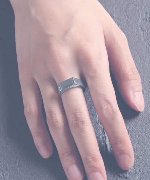 MAISON mou(メゾンムー)/【YArKA/ヤーカ】rectangle design ring[drr]/長方形デザインリング silver925/img05