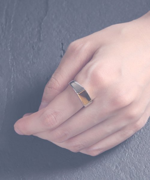 MAISON mou(メゾンムー)/【YArKA/ヤーカ】rectangle design ring[drr]/長方形デザインリング silver925/img08