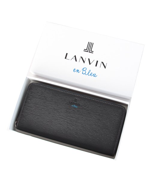 LANVIN(ランバン)/ランバンオンブルー 財布 長財布 大容量 本革 レザー メンズ レディース ラウンドファスナー ブランド LANVIN en Bleu 522605/img15