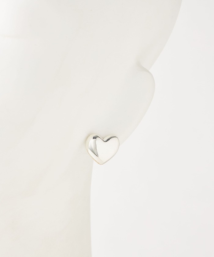 <PHILIPPE AUDIBERT>WANDA plump ハート ピアス SIL<Select by EMMEL REFINES>