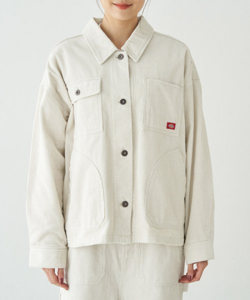 ROPE' PICNIC(ロペピクニック)/【Dickies/ディッキーズ】【WEB限定カラー:ブラウン】シャツブルゾン/img01