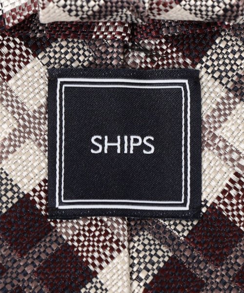 SHIPS MEN(シップス　メン)/SHIPS:シルク メランジ調 オーバー チェック ネクタイ/img03