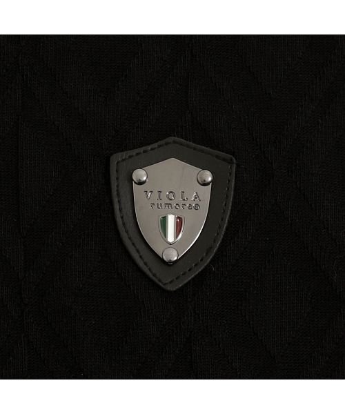 VIOLA(ヴィオラ)/VIOLA 格子柄袖切り替えストレッチVネック半袖Ｔシャツ メンズ ブランド ビオラ トップス イタリア/img08