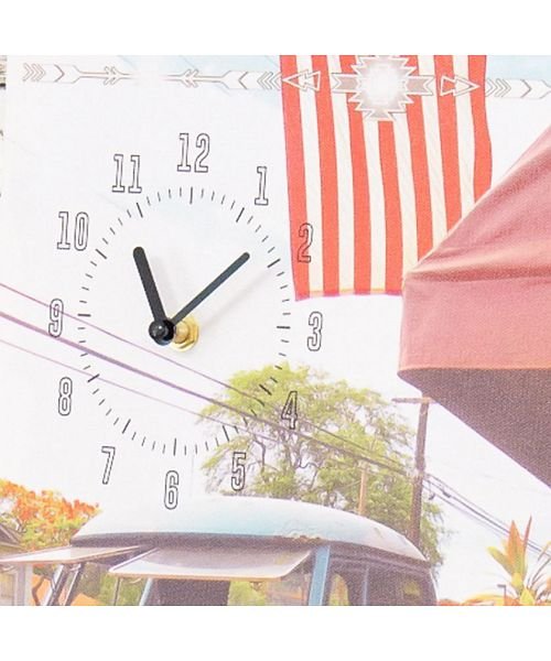 KAHIKO(カヒコ)/Kahiko リノクロックアートボード クロック 壁掛け時計 置き時計 カヒコ インテリア 雑貨 ハワイアン アートボード 風景 リゾート サーフ ユニセックス/img02