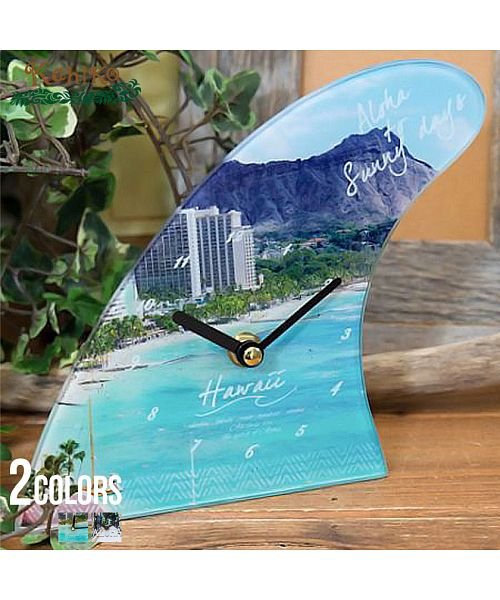 KAHIKO(カヒコ)/Kahiko オーシャンフィンクロック 時計 メンズ 置き型 スタンド 卓上 フィン クロック オーシャン ビーチ サーフ ワイキキ 西海岸 おしゃれ ハワイア/img01