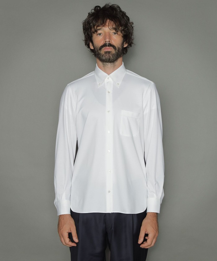 FLEX JERSEY】鹿の子ジャージ無地シャツ(504196346)|HANKYU MEN'S