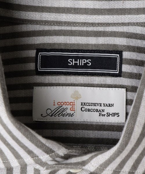 SHIPS MEN(シップス　メン)/SHIPS:ALBINI ジャージー ネル ストライプ イタリアンワイドカラーシャツ/img07