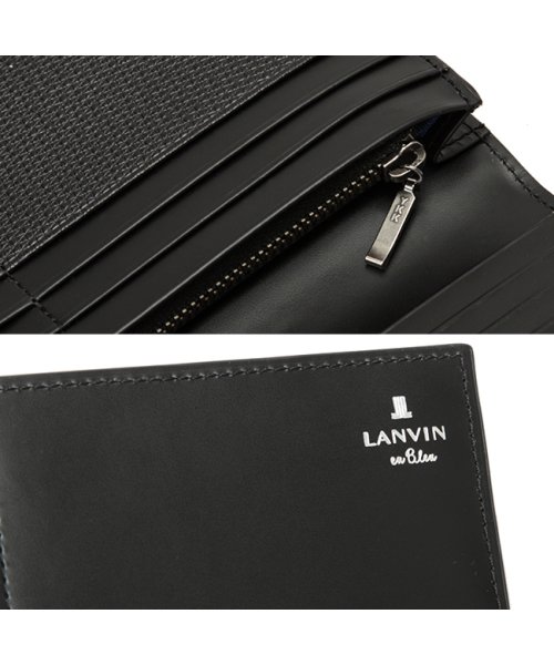 LANVIN(ランバン)/ランバンオンブルー 財布 長財布 本革 薄型 薄い スリム レザーメンズ レディース ブランド LANVIN en Bleu 581605 薄い財布/img12