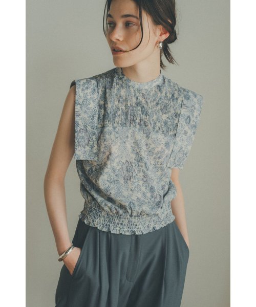 セール】CHINTZ FLOWER SQUARE SLEEVE TOPS(504211004) | クラネ(CLANE 