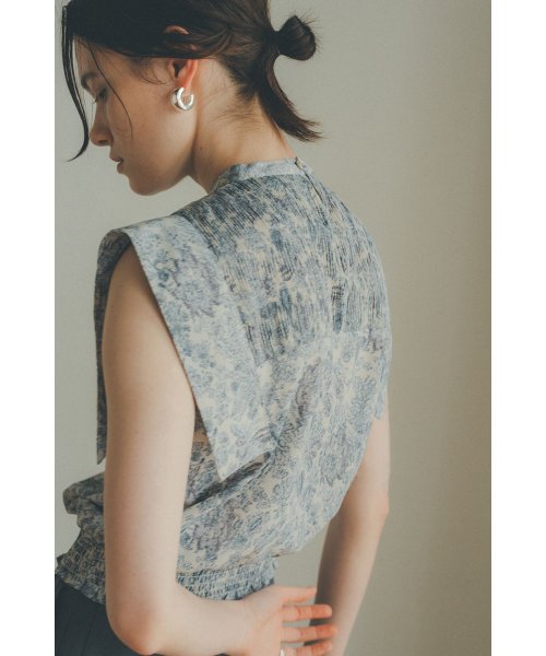 セール】CHINTZ FLOWER SQUARE SLEEVE TOPS(504211004) | クラネ(CLANE 