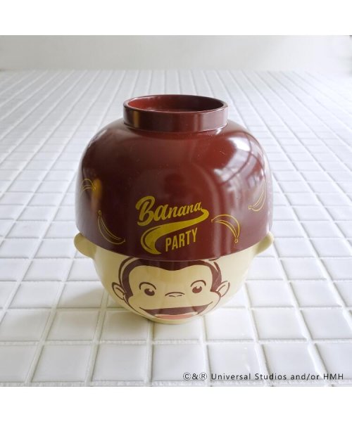 ２１２ＫＩＴＣＨＥＮ　ＳＴＯＲＥ(212キッチンストア)/Curious George (おさるのジョージ) BP 汁椀茶碗セット ミニ BR/img01