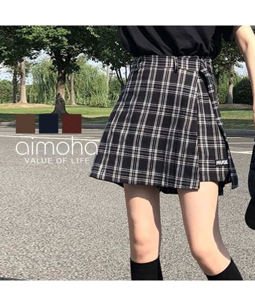 aimoha(aimoha（アイモハ）)/ミニスカート 韓国ファッション チェック/img27