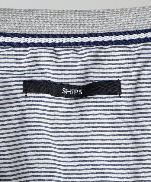SHIPS MEN(シップス　メン)/【WEB限定】SHIPS: ミラノリブ ジャージー ロゴ ワッペン スタンド/ショール カーディガン 21FW/img06