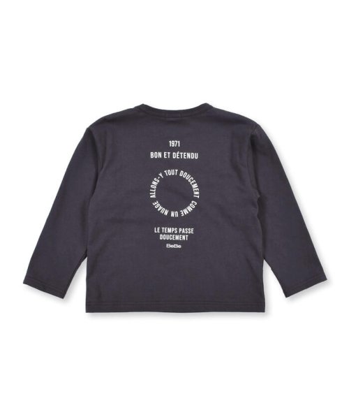BeBe(ベベ)/ロゴ刺繍 ポケット ロゴプリント 長袖 BIGTシャツ （90~150cm）/img13