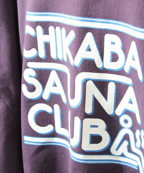 ZIP FIVE(ジップファイブ)/【121914bz】CHIKABA SAUNA CLUB 高密度天竺ビックシルエット半袖バックプリントTシャツ【ユニセックス/img04
